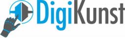 Schriftzug DigiKunst als Logo für Foto Digital Zwilling Spritzgießmaschine 
